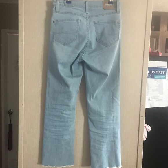 Denizen Levi's Girls High Rise Ankle Straight Raw Hem Size 10 - Picture 5 of 12